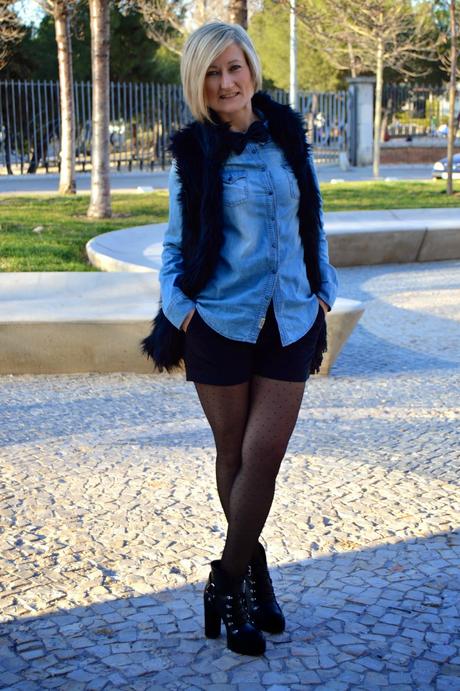 Denim, Fur, Plumeti and Bow tie Denim, Fur, Plumeti and Bow tie