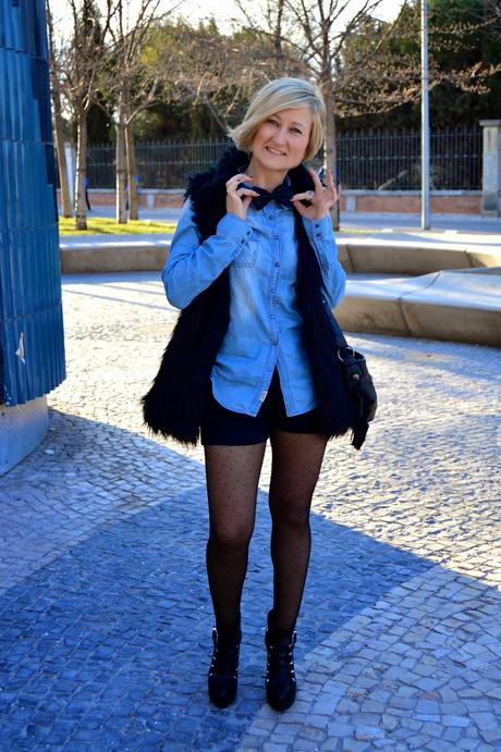 Denim, Fur, Plumeti and Bow tie Denim, Fur, Plumeti and Bow tie