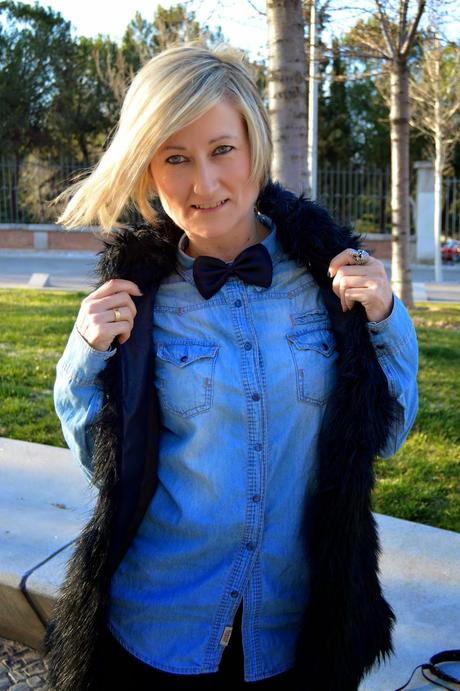 Denim, Fur, Plumeti and Bow tie Denim, Fur, Plumeti and Bow tie
