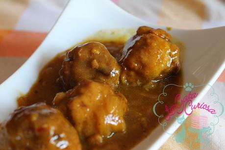 ALBONDIGAS EN SALSA DE CEBOLLA Y AZAFRÁN ALBONDIGAS EN SALSA DE CEBOLLA Y AZAFRÁN