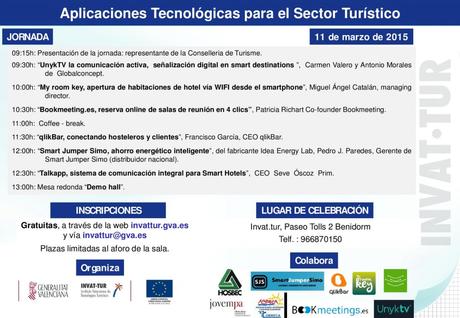 Participacion en Jornada “Aplicaciones Tecnológicas para el sector turistico” en INVATTUR Jornada Aplicaciones Tecnologicas para el Sector Turistico
