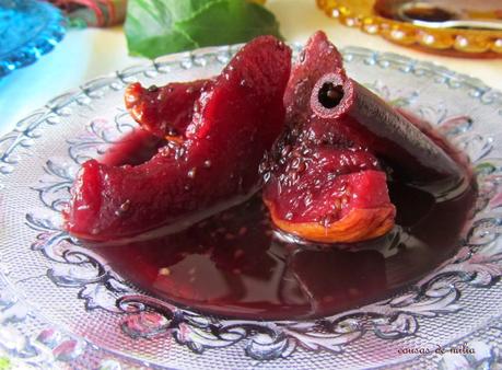 Membrillo en almíbar de vino tinto Membrillo en almíbar de vino tinto