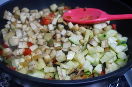 Bacalao con pisto Bacalao con pisto