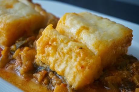 Bacalao con pisto Bacalao con pisto