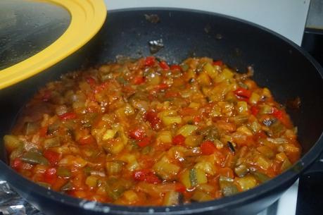 Bacalao con pisto Bacalao con pisto