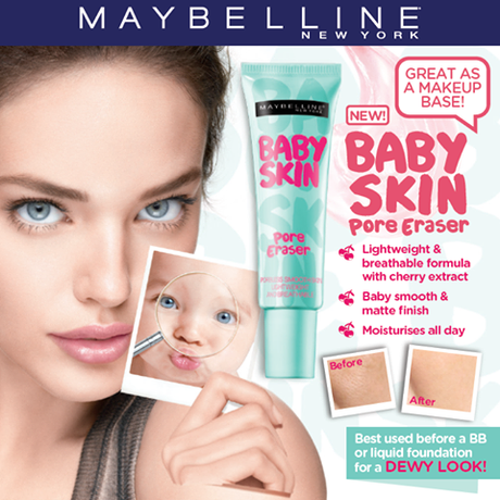 Baby Skin Pore Eraser Maybelline . Review, Fotos y Swatches.