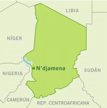 Chad: vivir sin agua mapa de la región de Guera