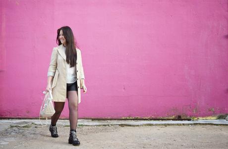 Neutral tones on pink background Neutral tones on pink background