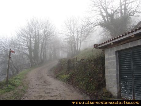 Ruta Carabanzo, Ranero: Cruce en los depósitos de agua de Carabanzo