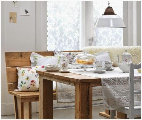 Madera y textiles primaverales para decorar Madera y textiles primaverales para decorar