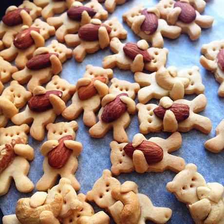 Galletas de ositos con frutos secos