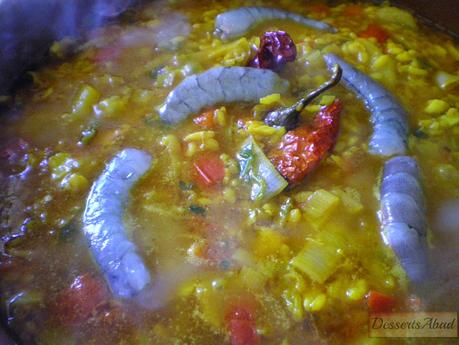 Arroz con bacalao y langostinos (Añadido de langostinos) Arroz con bacalao y langostinos (Añadido de langostinos)