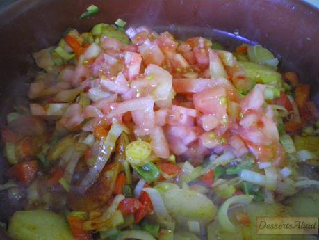 Arroz con bacalao y langostinos (Sofrito con tomate) Arroz con bacalao y langostinos (Sofrito con tomate)