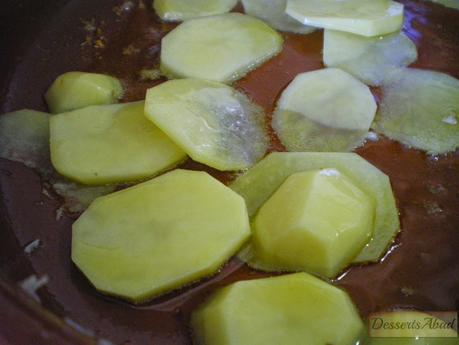 Arroz con bacalao y langostinos (Patatas) Arroz con bacalao y langostinos (Patatas)
