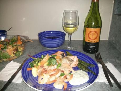 Postales azules, blancas y verdes desde Wanaka Menú de Nochebuena en Wanaka