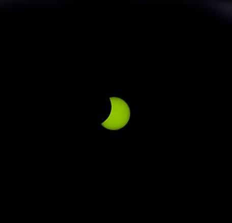 Eclipse de Sol fotografiado desde Granada.