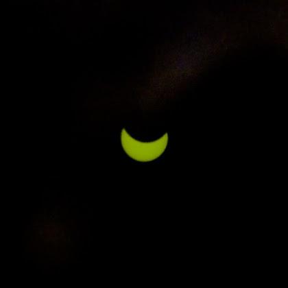 Eclipse de Sol fotografiado desde Granada.