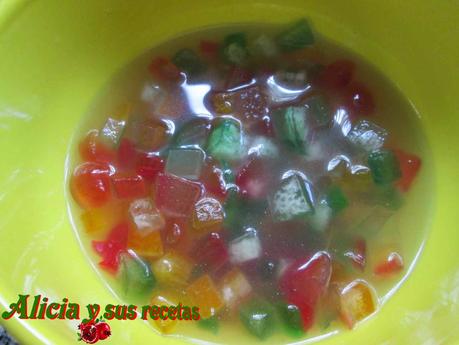 ARROZ CON LECHE Y FRUTAS ESCARCHADAS