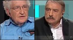 Chomsky y Ramonet grabaron el viernes 13 la entrevista que Canal 7 emitió anoche.