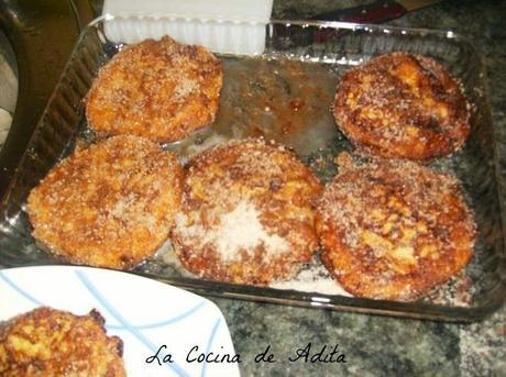 Torrijas de leche, con pan brioche Torrijas de leche, con pan brioche