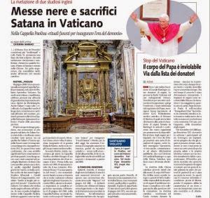 EL PODER EN LA SOMBRA III :SATANISTAS EN EL VATICANO