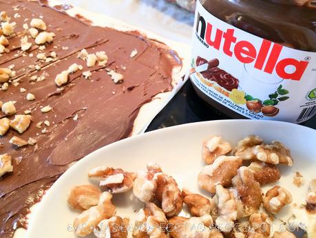 Arbol de Navidad con Hojaldre, Nutella y Nueces