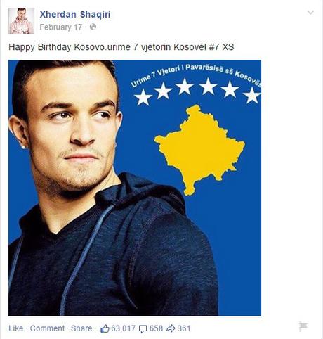 Xherdan Shaqiri, el “Petit Suisse” de las redes sociales Foto: Facebook