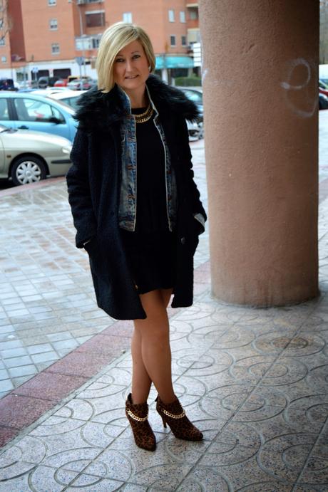 Denim Rock Style denim_jacket_animal_print_booties_total_black