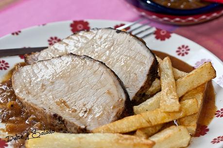 Cinta de Lomo con Miel, Mostaza y Cebolla Caramelizada Cinta de Lomo con Miel, Mostaza y Cebolla Caramelizada