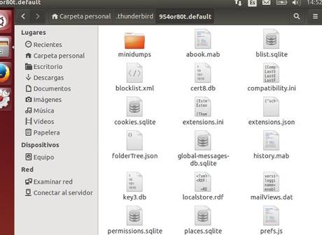 Como hacer y restaurar una copia de la configuracion de Thunderbird en Ubuntu