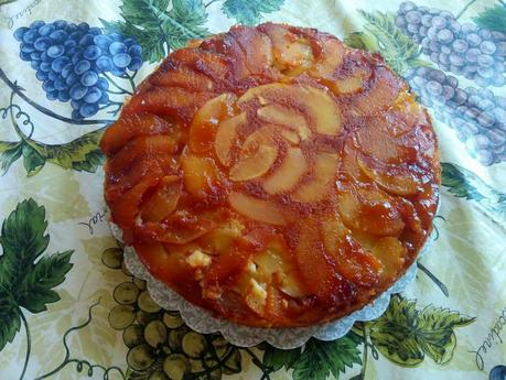 Tarta de manzana invertida