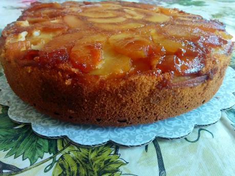 Tarta de manzana invertida