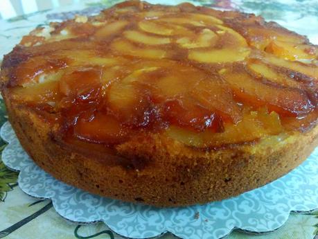 Tarta de manzana invertida