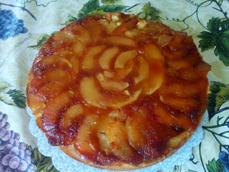 Tarta de manzana invertida