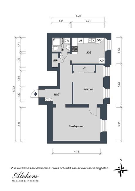 53 m² prácticos e informales – decorar con ‘nuestras cosas’