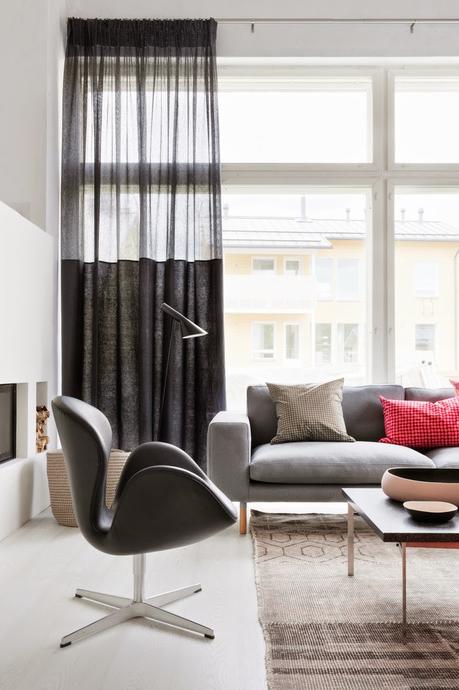 Diseño interior en vivienda de Finlandia