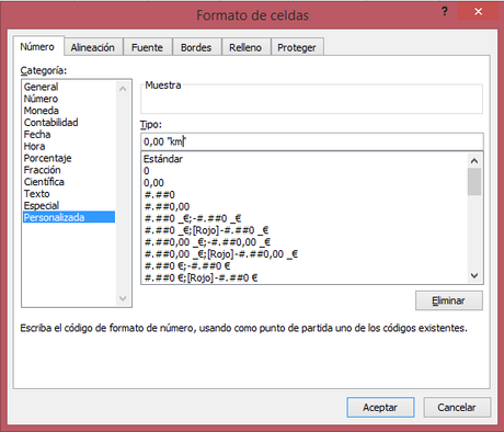 Mostrar unidades de medida en Excel Mostrar unidades de medida en Excel