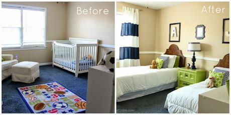 ANTES Y DESPUÉS: La transformación de un dormitorio de BEBÉ A NIÑO ANTES Y DESPUÉS: La transformación de un dormitorio de BEBÉ A NIÑO
