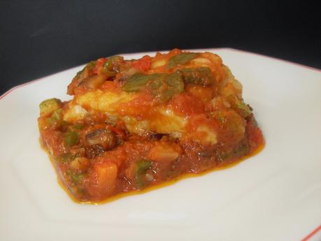 Bacalao con samfaina Bacalao con samfaina