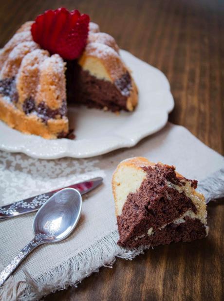 Bundt cake marmolado de chocolate Bundt cake marmolado de chocolate