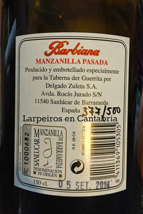 Barbiana, Manzanilla Pasada de Delgado Zuleta en Magnum Barbiana, Manzanilla Pasada de Delgado Zuleta en Magnum