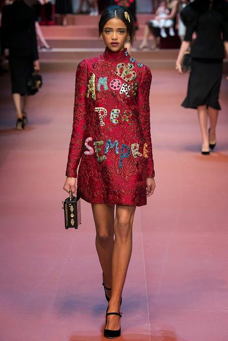 Dolce Gabanna Milan Fashion Week Otoño Invierno 2015-2016 Dolce Gabanna Milan Fashion Week Otoño Invierno 2015-2016