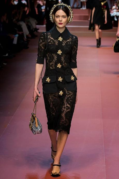 Dolce Gabanna Milan Fashion Week Otoño Invierno 2015-2016 Dolce Gabanna Milan Fashion Week Otoño Invierno 2015-2016