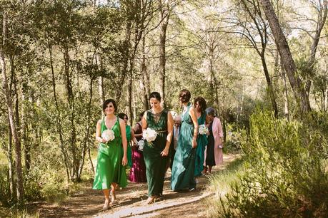 green bridesmaids