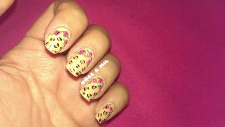 Diseño de uñas animal print y flores diseño_uñas_flores_y_animal_print_leopardo (4)