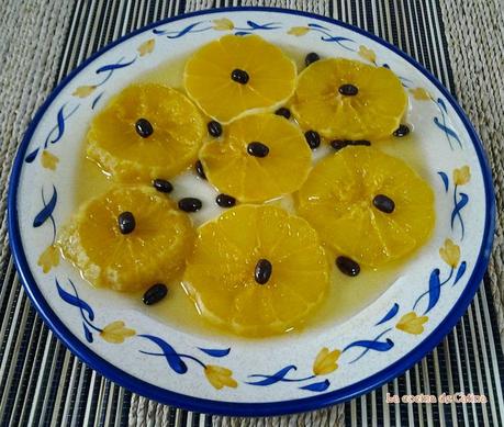 Naranjas flambeadas Naranjas flambeadas