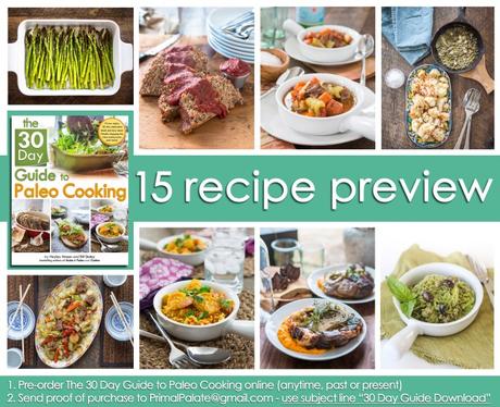 30 Day Paleo, anticipo de 15 recetas 30 Day Paleo, anticipo de 15 recetas