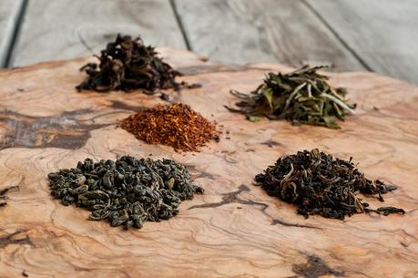 Selección de tés para elaborar kombucha Selección de tés para elaborar kombucha