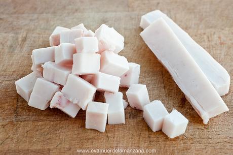 Tocino cortado para hacer manteca Tocino cortado para hacer manteca