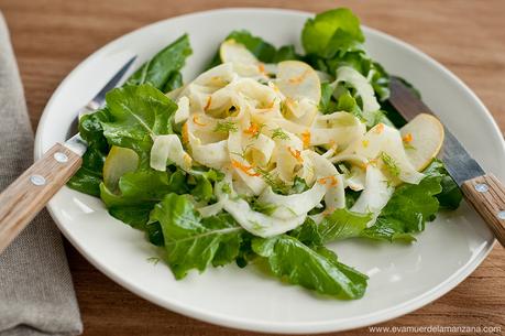 Ensalada de hinojo, naranja y rúcula Ensalada de hinojo, naranja y rúcula
